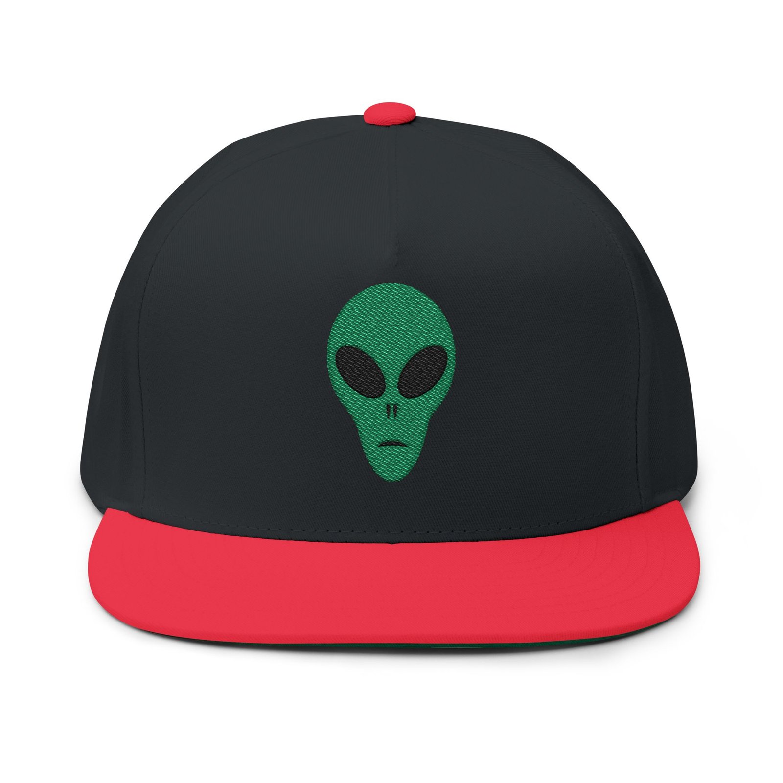 Embroidered Alien Hat, UFO Snapback Cap, Sci-Fi Flat Bill, Adjustable Acrylic Wool Hat, Alien Headgear, Space Lover Gift - Image 10
