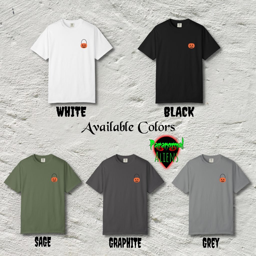 Halloween Embroidered Pumpkin Shirt, Horror Tee, Pre-shrunk Ring-Spun Cotton, Relaxed Fit, Gothic Fall Apparel, Horror Gift Idea - Image 7