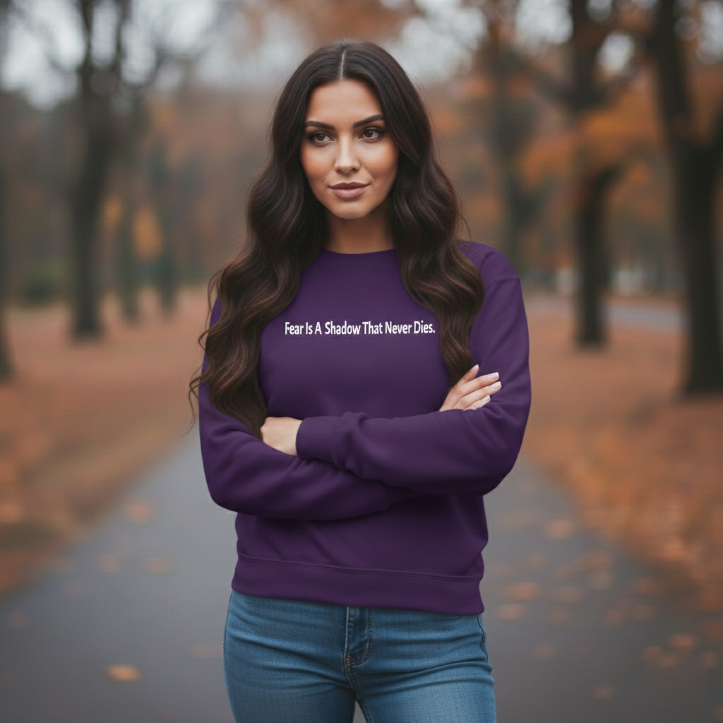 Gothic Poe Sweatshirt, Embroidered Quote, Crew Neckline, Horror Lover Gift, Goth Apparel, Poe Fan Clothing, Literary Pullover - Image 2