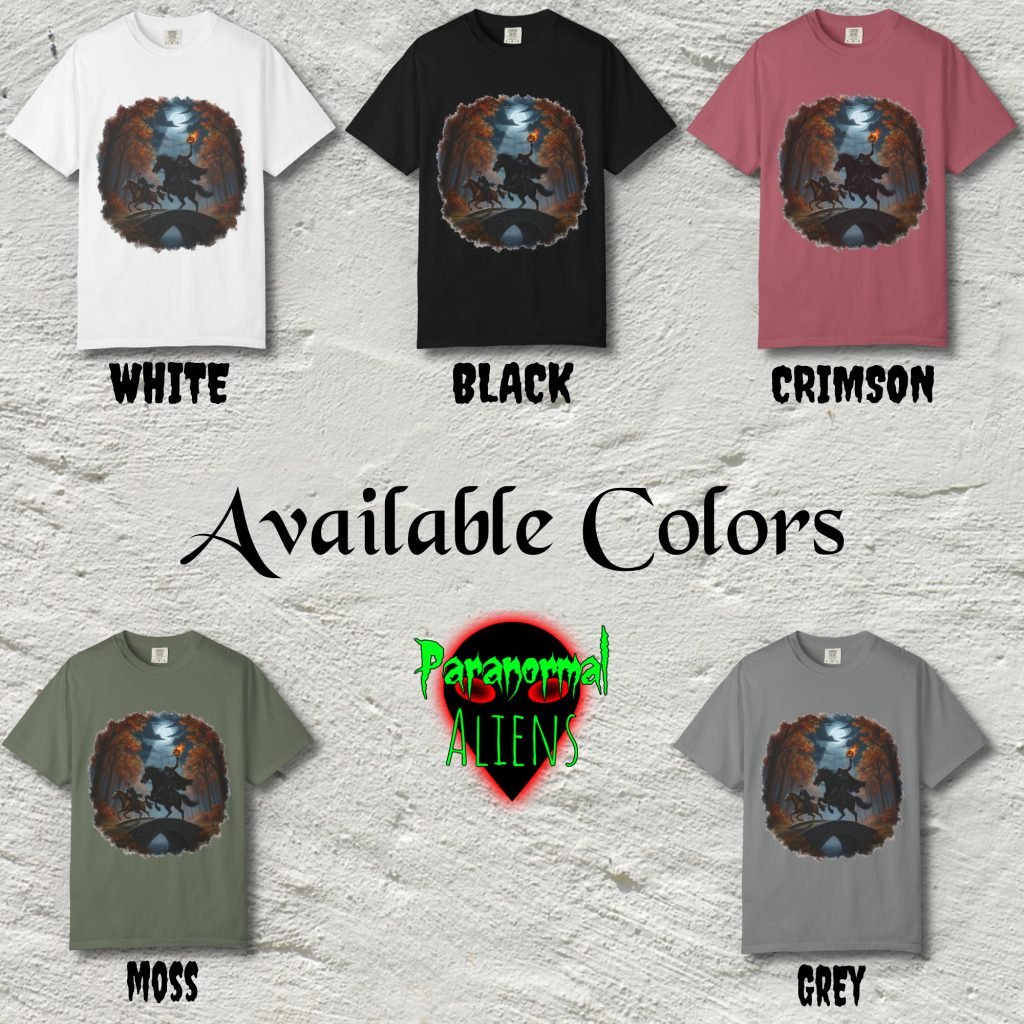 Headless Horseman Ichabod Crane Sleepy Hollow Shirt, Horror Tee, Pre-shrunk Ring-Spun Cotton, Relaxed Fit, Gothic Halloween Gift - Image 6