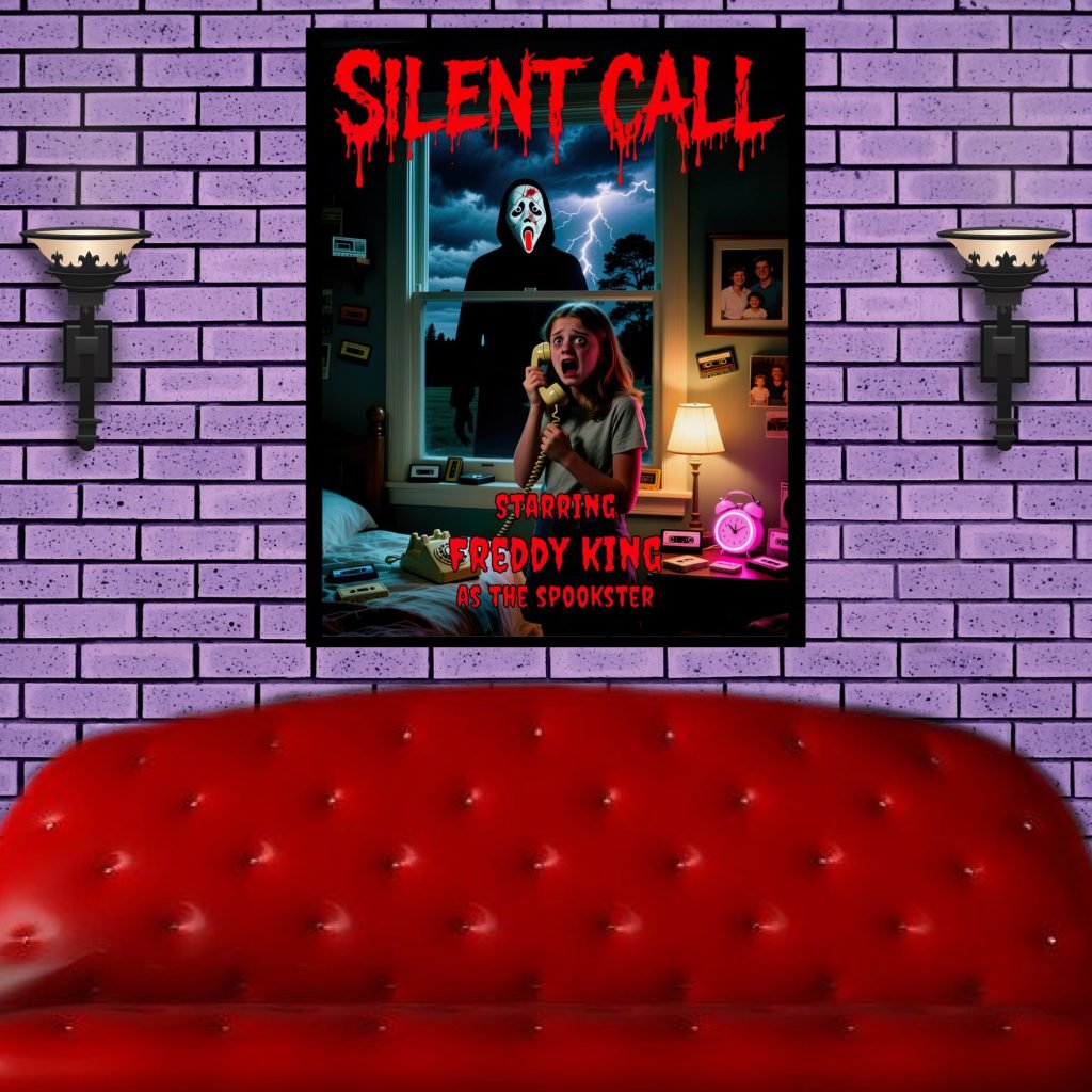 Masked Slasher Custom Horror Movie Poster, Personalized Goth Gift, Black and White Wall Art, Fine Art Print, Halloween Decor, Horror Gift - Image 3