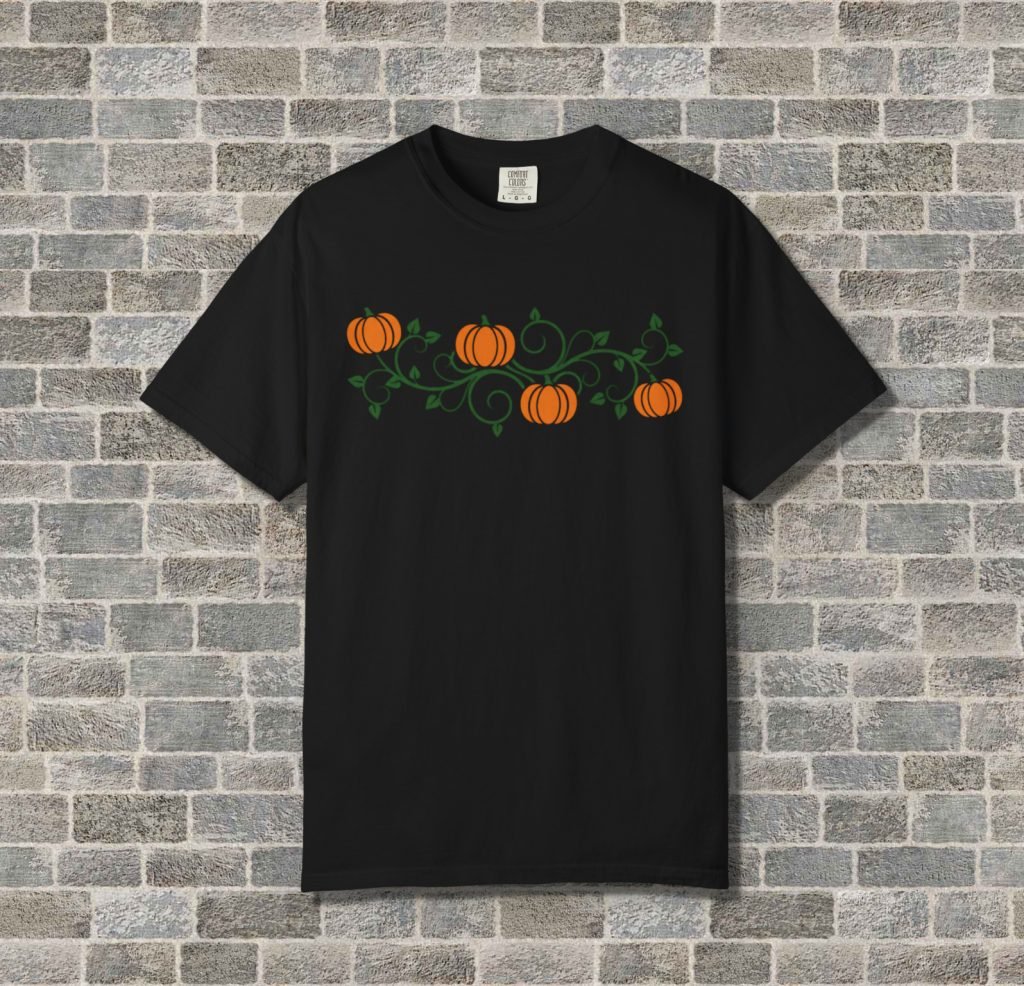 Pumpkin Halloween Shirt, Goth Tee, Pre-shrunk Ring-Spun Cotton, Relaxed Fit, Gothic Fall Apparel, Horror Gift Idea, Autumn Design - Image 8